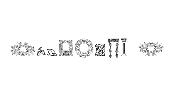 Mortised Ornaments Free Two font thumbnail